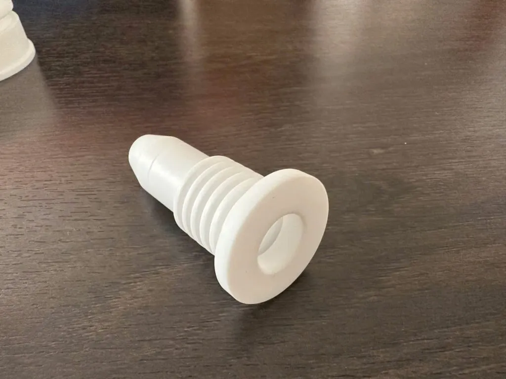 Chi tiết teflon tiện bậc có rãnh vòng